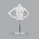 Skyltdocka torso, matt vit